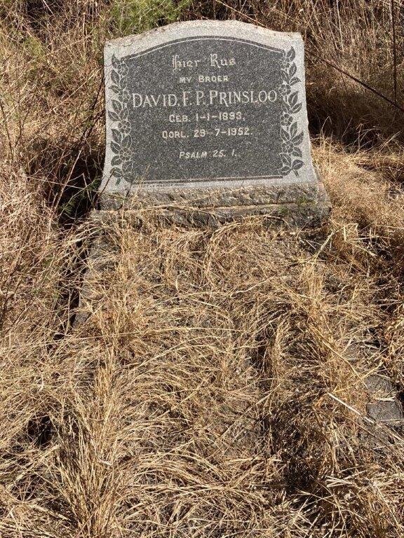 PRINSLOO David F.P. 1893-1952