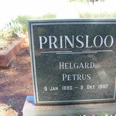 PRINSLOO Helgard Petrus 1886-1982