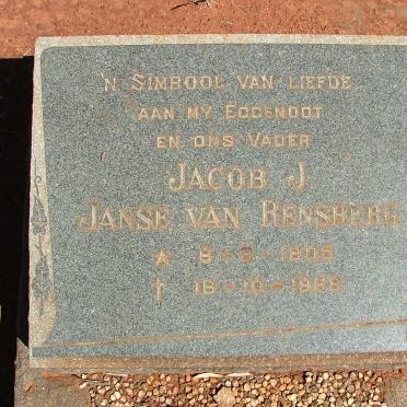 RENSBURG Jacob J., Janse van 1905-1968