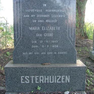 ESTERHUIZEN Maria Elizabeth nee GEERE 1895-1956