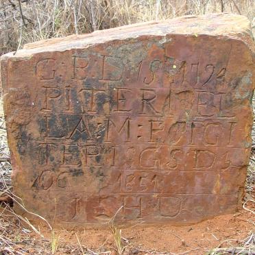 North West, POTCHEFSTROOM district, Hartbeesfontein 437 IQ, farm cemetery