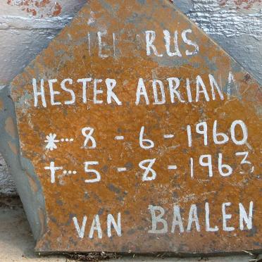 BAALEN Hester Adriana, van 1960-1963