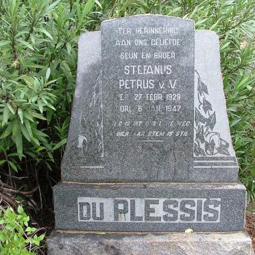 PLESSIS Stefanus Petrus v.V., du 1929-1947