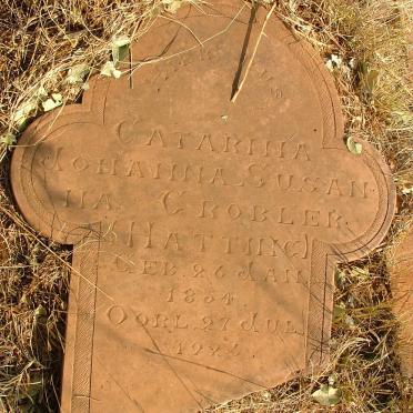 GROBLER Catarina Johanna Susanna nee HATTING 1854-1926