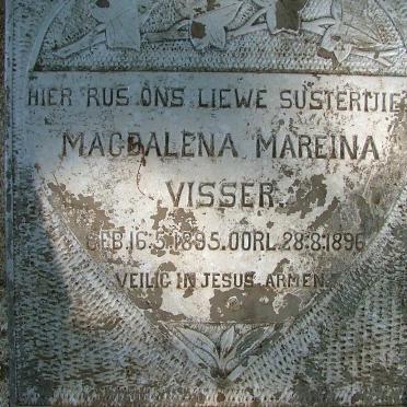 VISSER Magdalena Mareina 1895-1896