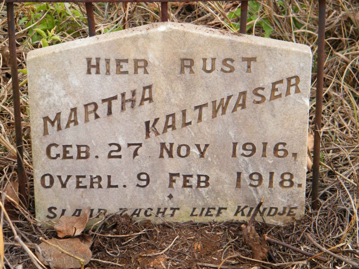 KALTWASER Martha 1916-1918