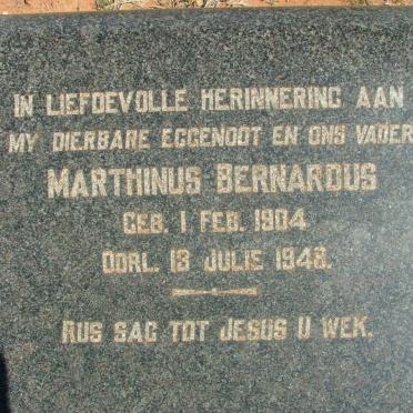 BILJON Marthinus Bernardus, van 1904-1948