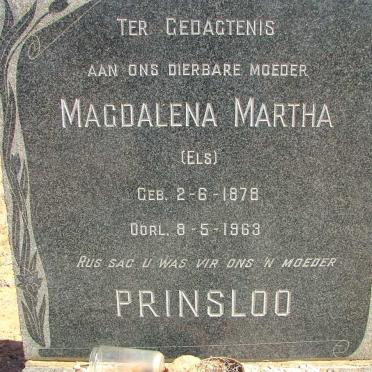 PRINSLOO Magdalena Martha nee ELS 1878-1963