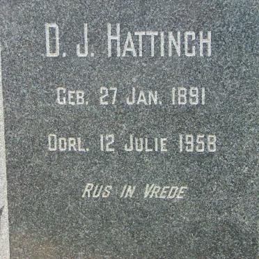 HATTINGH D.J. 1891-1958