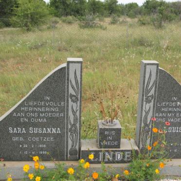 LINDE Louis Henry 1894-1980 &amp; Sara Susanna COETZEE 1908-1996