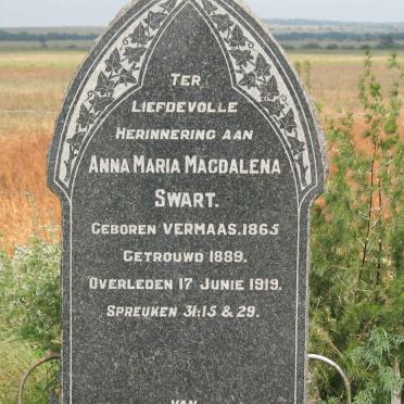 SWART Anna Maria Magdalena nee VERMAAS 1865-1919