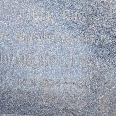 BARNARD Cornelius J. 1894-1957
