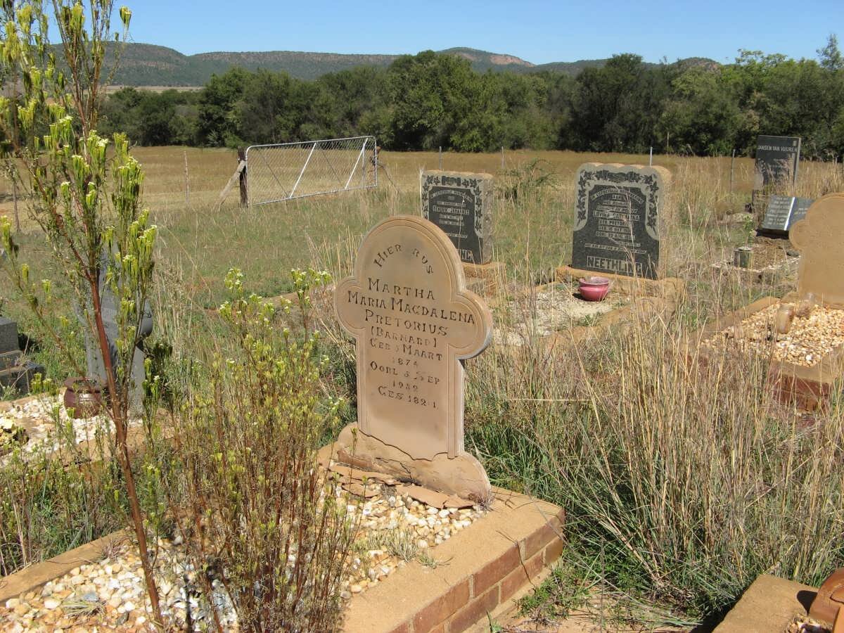 PRETORIUS Martha Maria Magdalena nee BARNARD 1874-1932