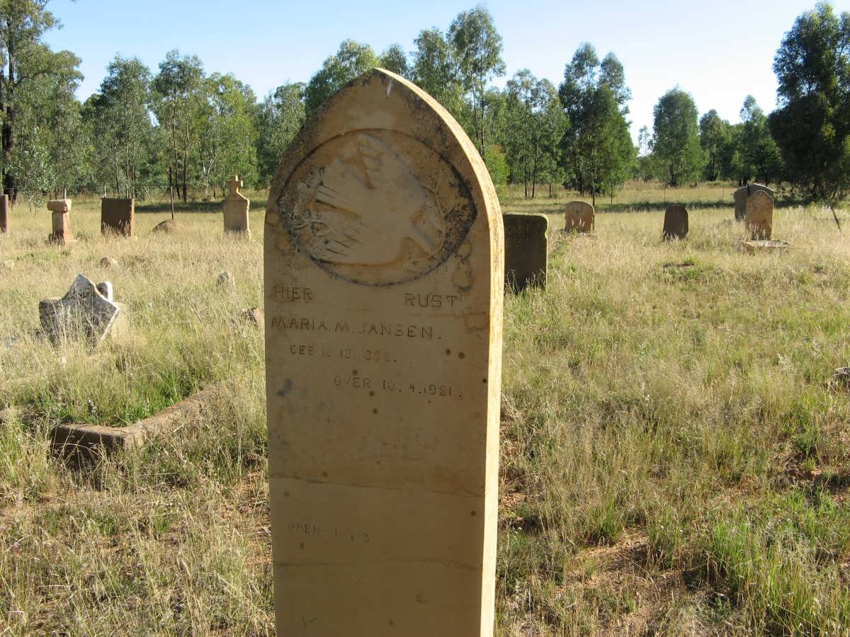 JANSEN Maria M. 188?-1921