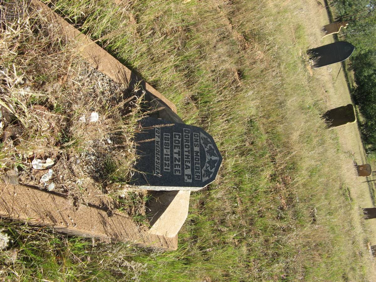 COETZEE Dorothea P. 1881-1921