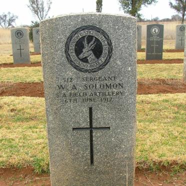 SOLOMON W.A. -1917