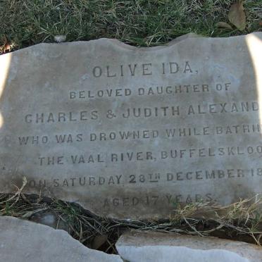 ALEXANDER Olive Ida -1889