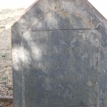 BEZUIDENHOUT Emmarenci Fredrieka Elizabeth nee TERBLANCHE 1844-1902