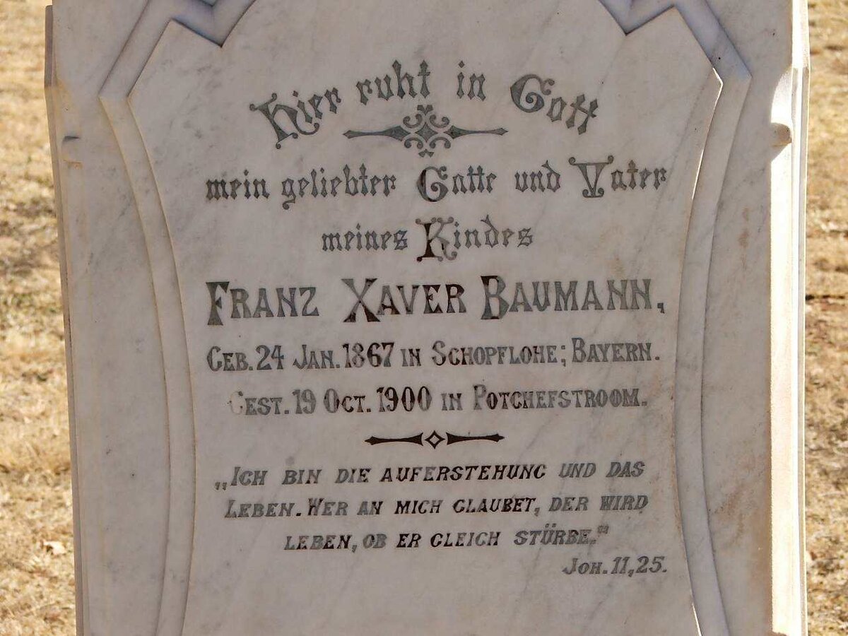 BAUMANN Franz Xaver 1867-1900