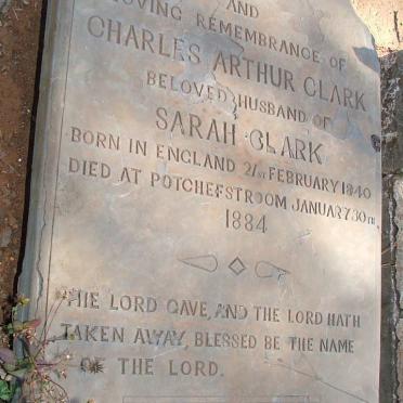 CLARK Charles Arthur 1840-1884