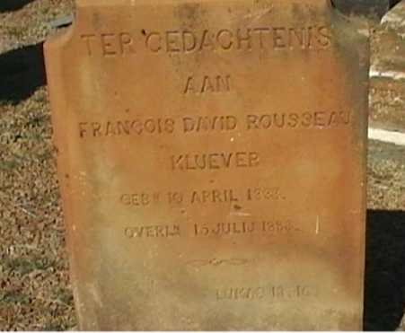 KLEUVER Francois David Rousseau 1883-1883