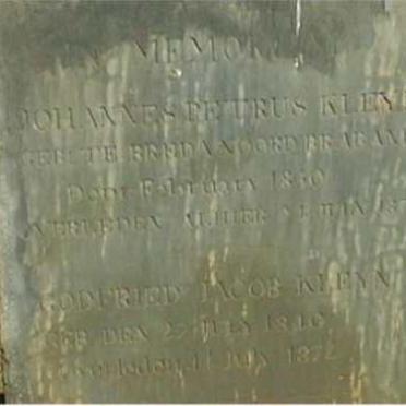 KLEYN Johannes Petrus 1830 -1875 :: KLEYN Godfried Jacob 1840-1872