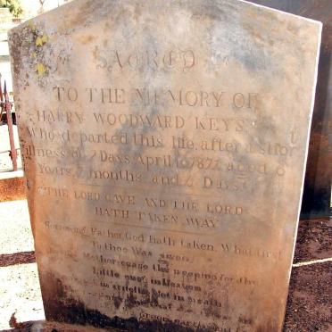 KEYS Harry Woodward -1877