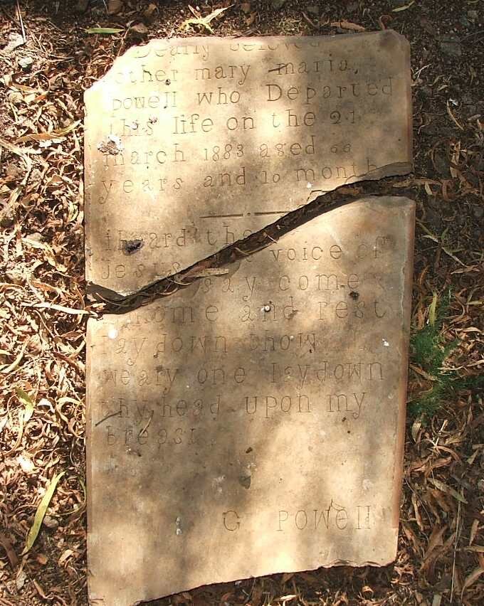 POWELL Mary Maria -1883