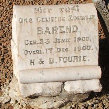 FOURIE Barend 1900-1900