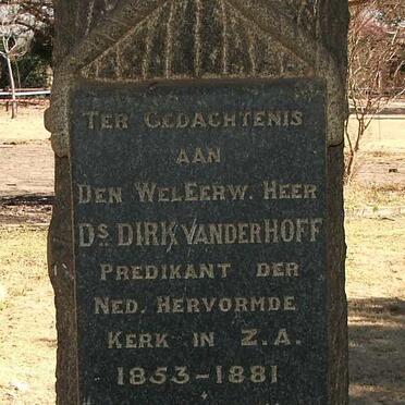 HOFF Dirk, van der 1814-1881