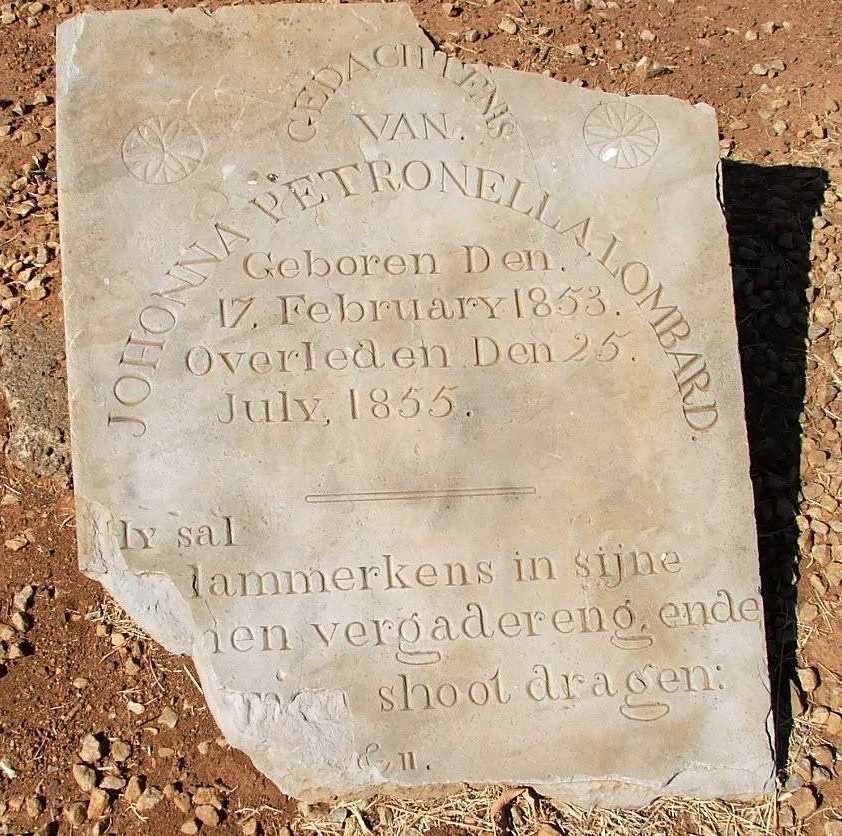LOMBARD Johanna Petronella 1853-1855