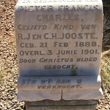 JOOSTE Pieter Francis Charles 1888-1901