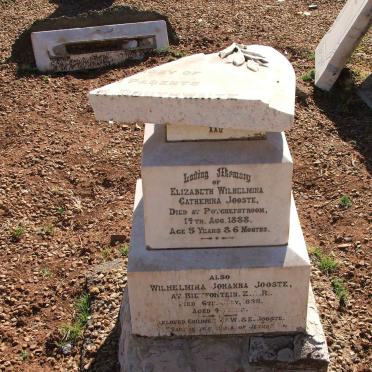JOOSTE Elizabeth Wilhelmina -1888 :: JOOSTE Wilhelmina Johanna -1898