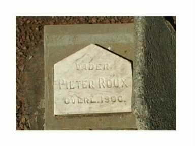 ROUX Pieter -1900