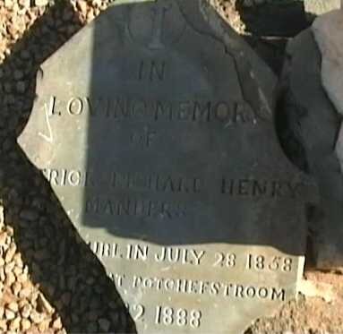 MANDERS Frederick Richard Henry 1858-1888