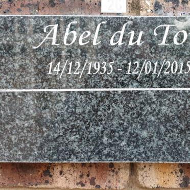 TOIT Abel, du 1935-2015