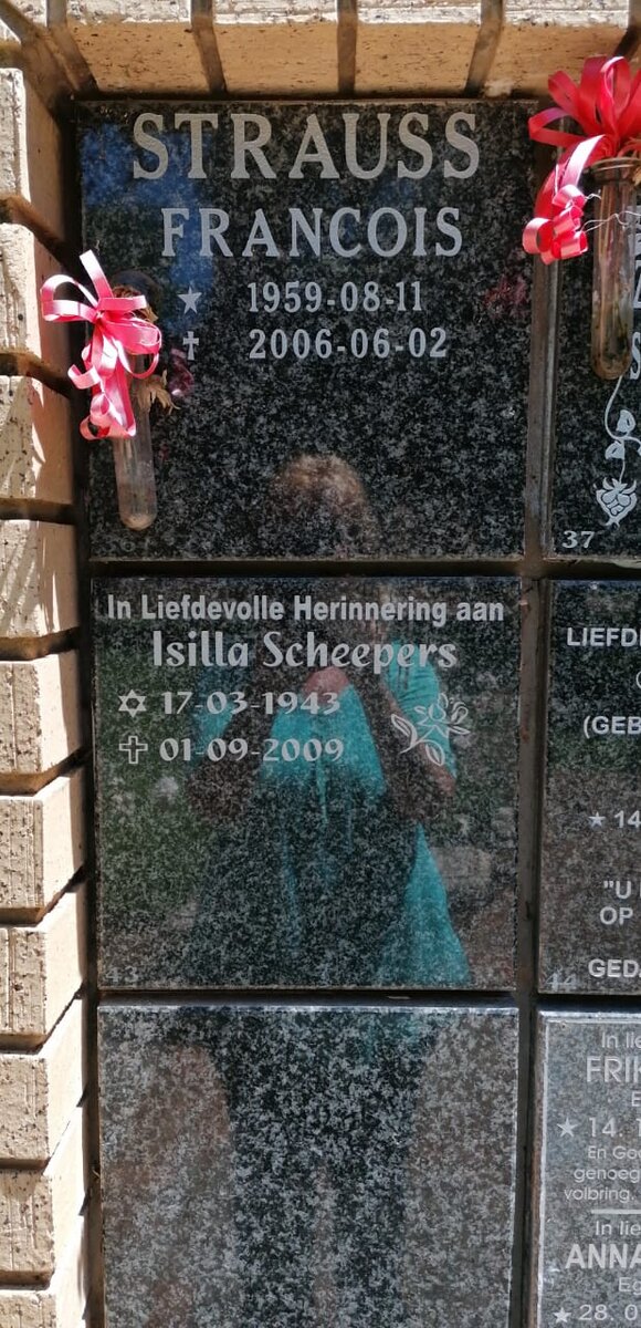 STRAUSS Francois 1959-2006 :: SCHEEPERS Isilla 1943-2009