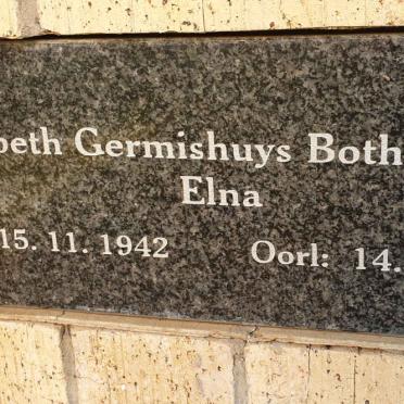 BOTHA Elizabeth Germishuys nee HORN 1942-2015