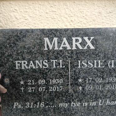 MARX Frans T.I. 1930-2017 & I.E. 1930-2018