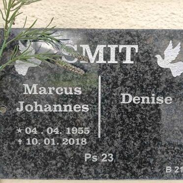 SMIT Marcus Johannes 1955-2018 & Denise 