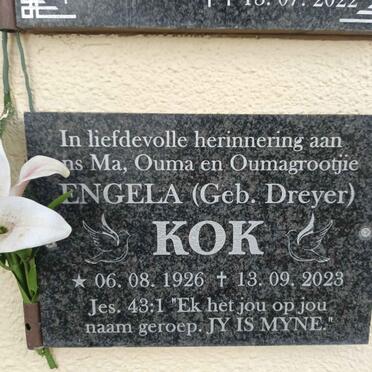 KOK Engela nee DREYER 1926-2023
