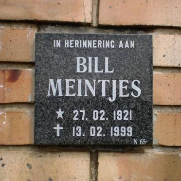 MEINTJES Bill 1921-1999