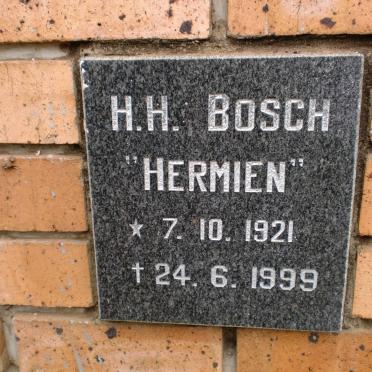 BOSCH H.H. 1921-1999
