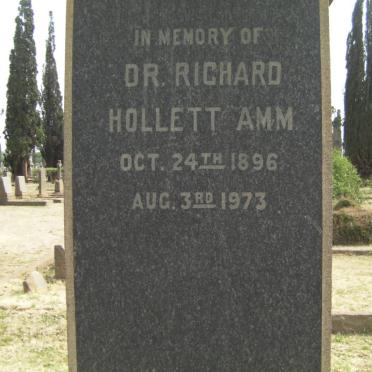 AMM Richard Hollett 1896-1973