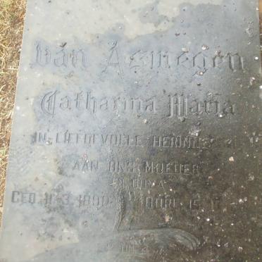 ASWEGEN Catharina Maria, van 1900-19??