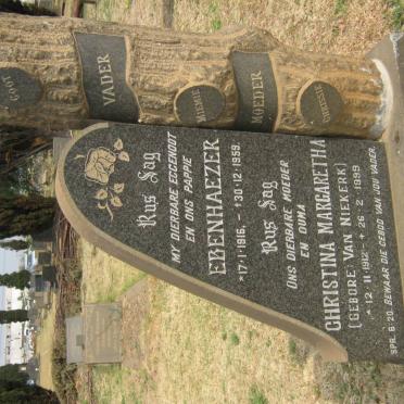 ASWEGEN Ebenhaezer, van 1916-1959 &amp; Christina Margaretha VAN NIEKERK 1812-1999