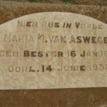 ASWEGEN Maria M., van nee BESTER 1867-1932