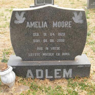 ADLEM Amelia Moore 1923-2000