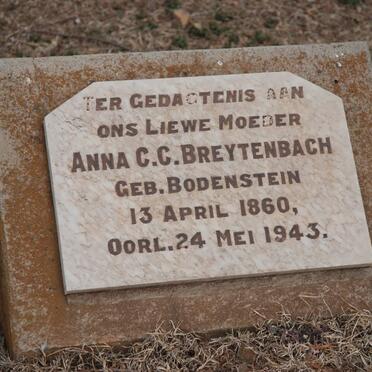 BREYTENBACH Anna C.C. nee BODENSTEIN 1860-1943