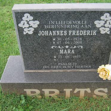 BRITS Johannes Frederik 1928-2008 &amp; Mara 1937-